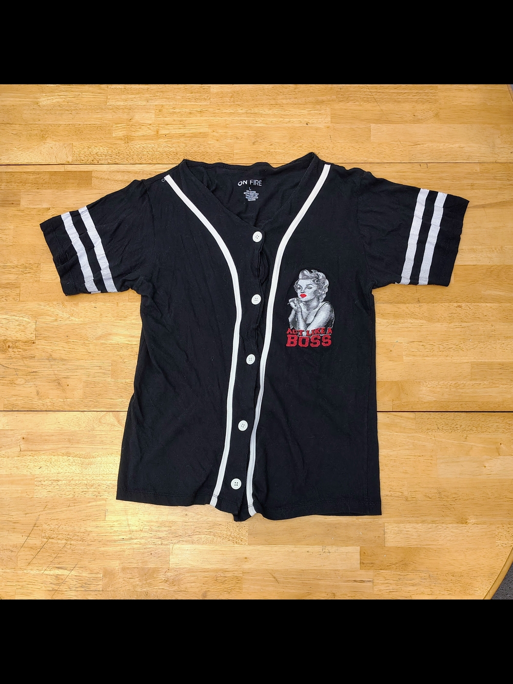 Baseball Bottom Down Jersey Shirt